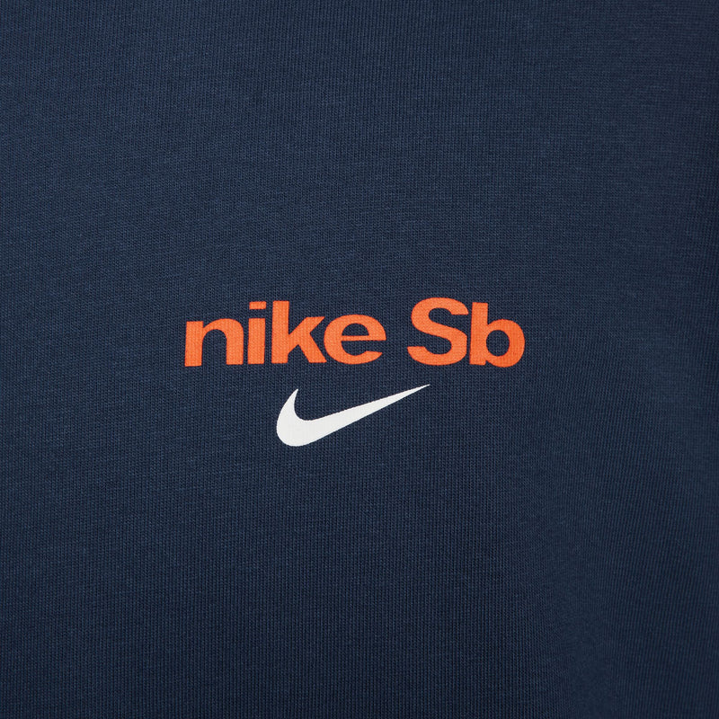 Nike SB Stack Logo T-Shirt - Midnight Navy