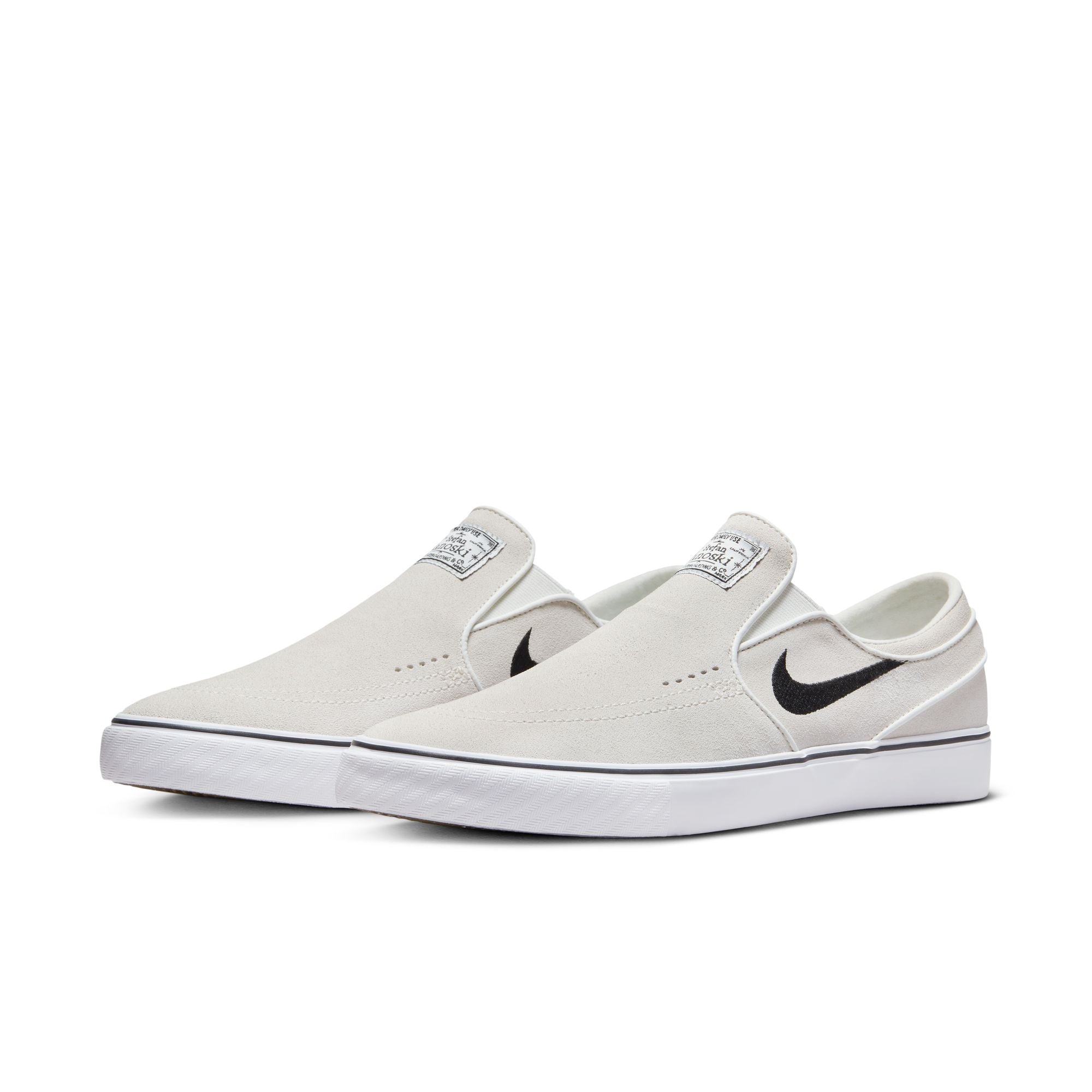 Nike SB Janoski+ Slip - SUMMIT WHITE/BLACK-SUMMIT WHITE-WHITE