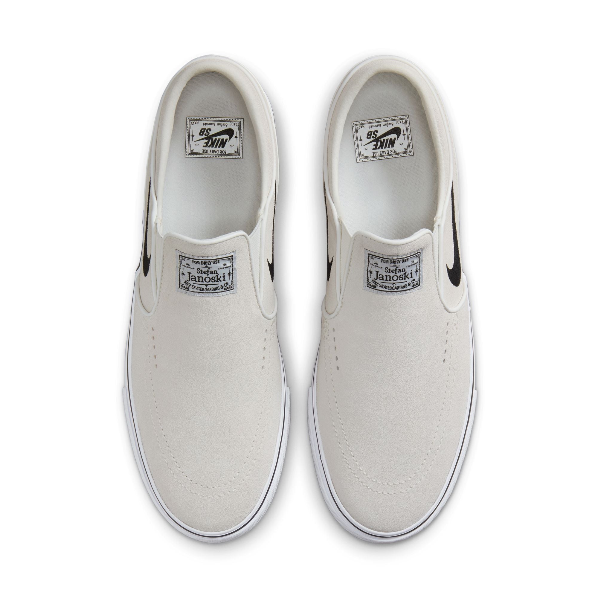 Nike SB Janoski+ Slip - SUMMIT WHITE/BLACK-SUMMIT WHITE-WHITE