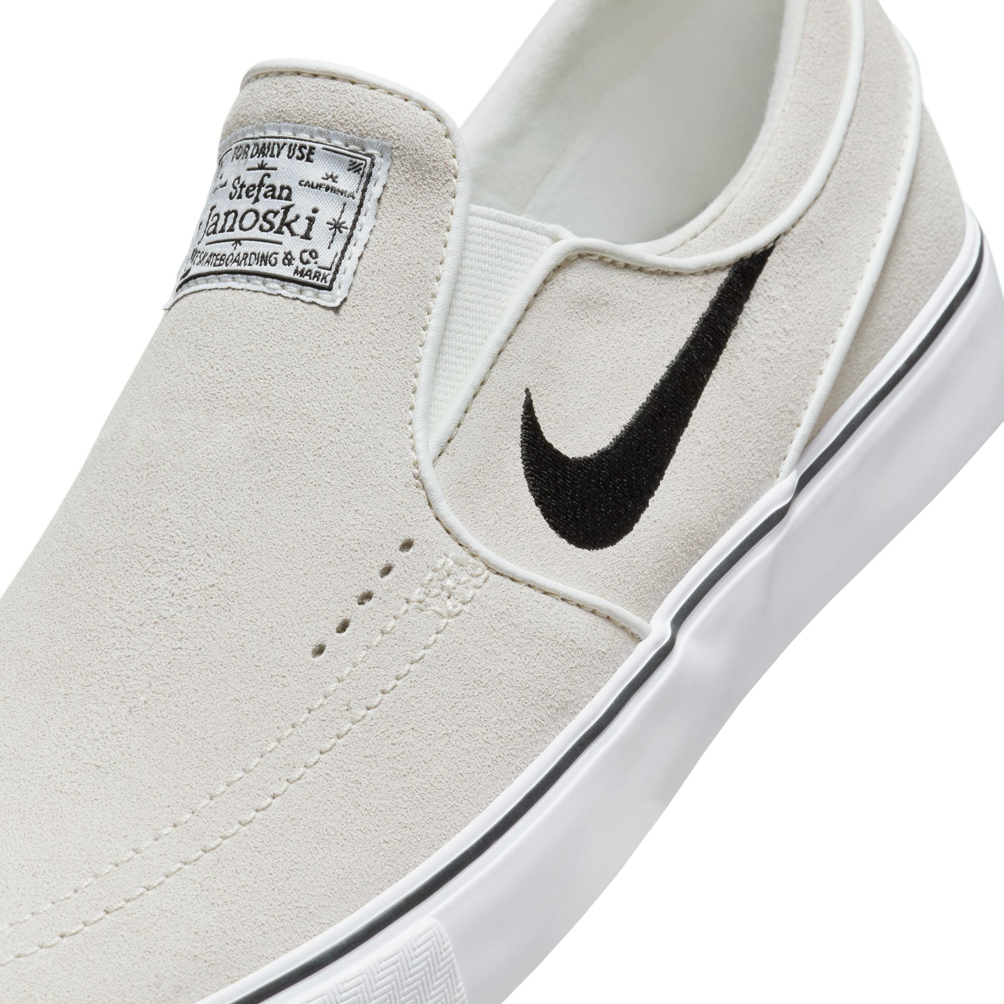 Nike SB Janoski+ Slip - SUMMIT WHITE/BLACK-SUMMIT WHITE-WHITE
