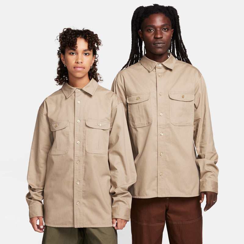 Nike SB Tanglin Woven Skate Button-Up - KHAKI