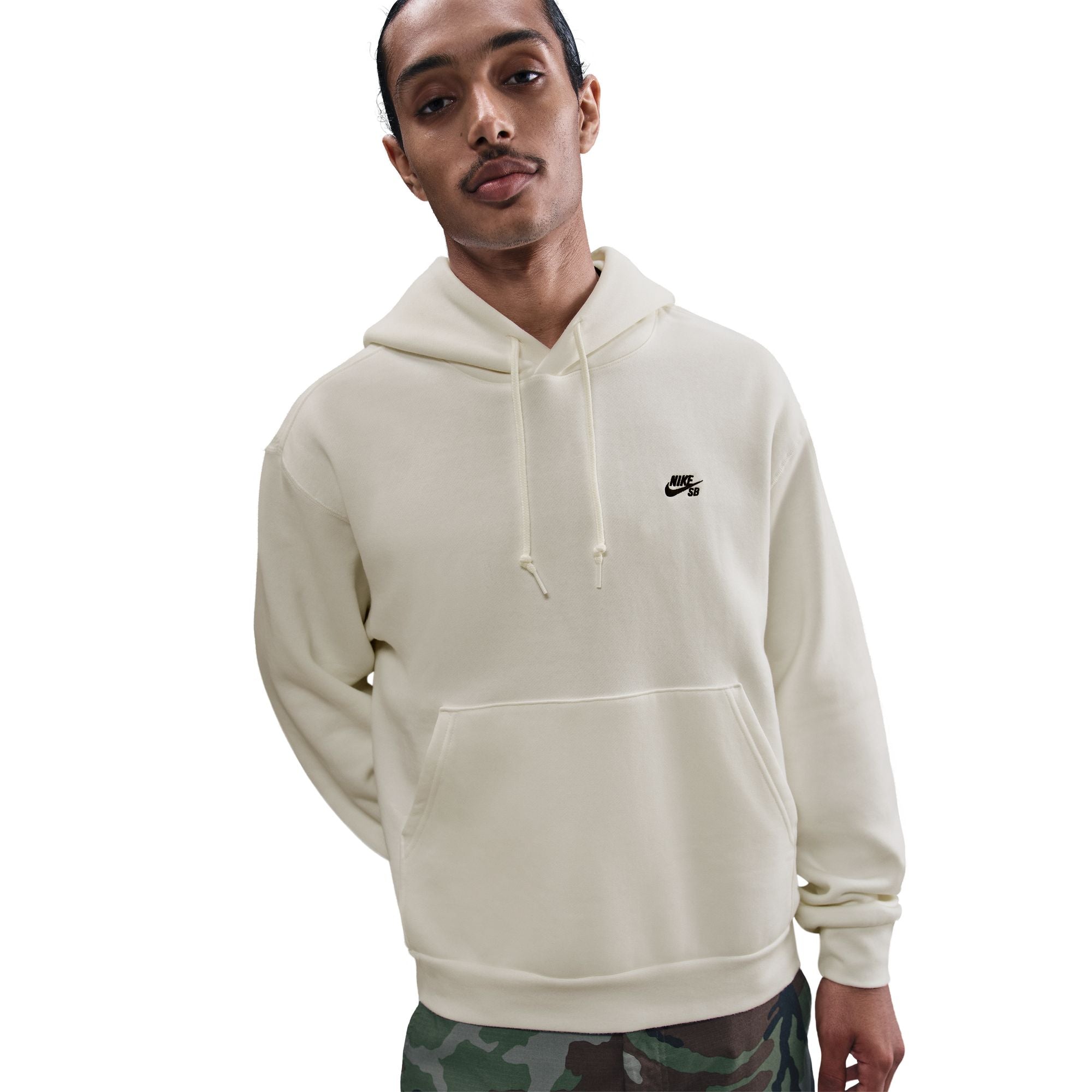 Nike SB Fleece Pullover Skate Hoodie - Sail/Black