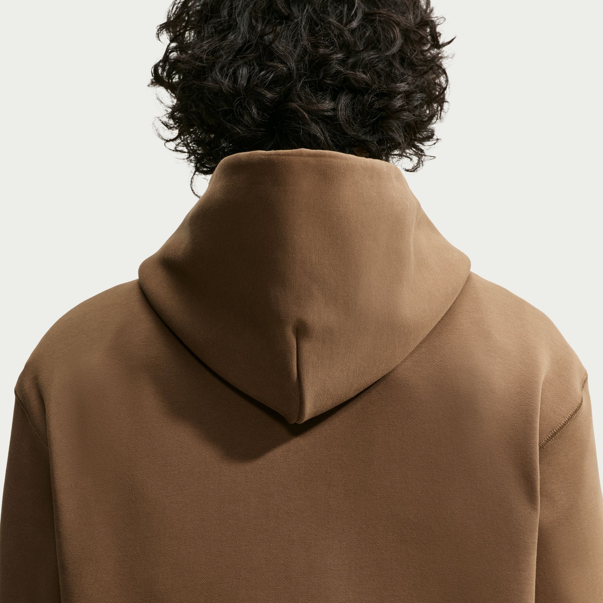 Nike SB Fleece Pullover Skate Hoodie - MOSSWOOD BROWN/WHITE