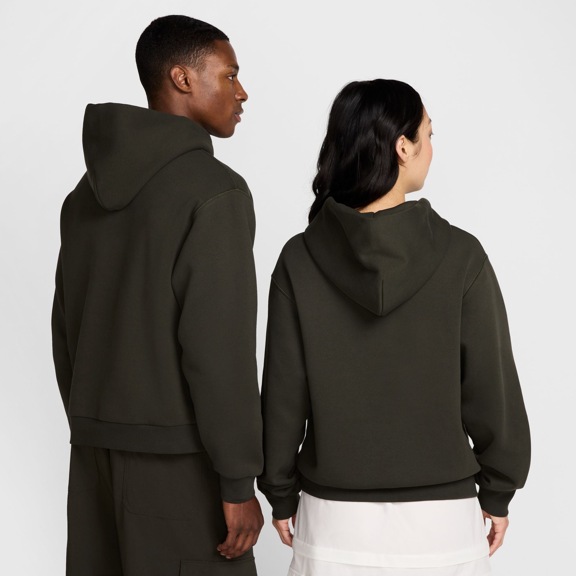 Nike SB Fleece Pullover Skate Hoodie - SEQUOIA/WHITE