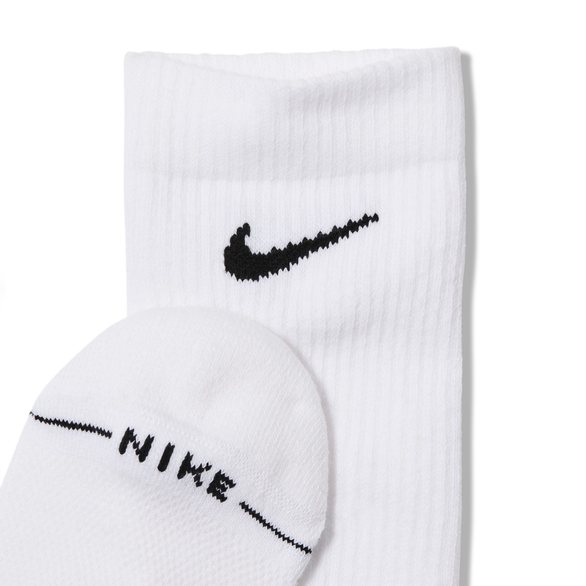 NIKE EVERYDAY ELEVATED CREW SOCK - WHITE (6 PACK)