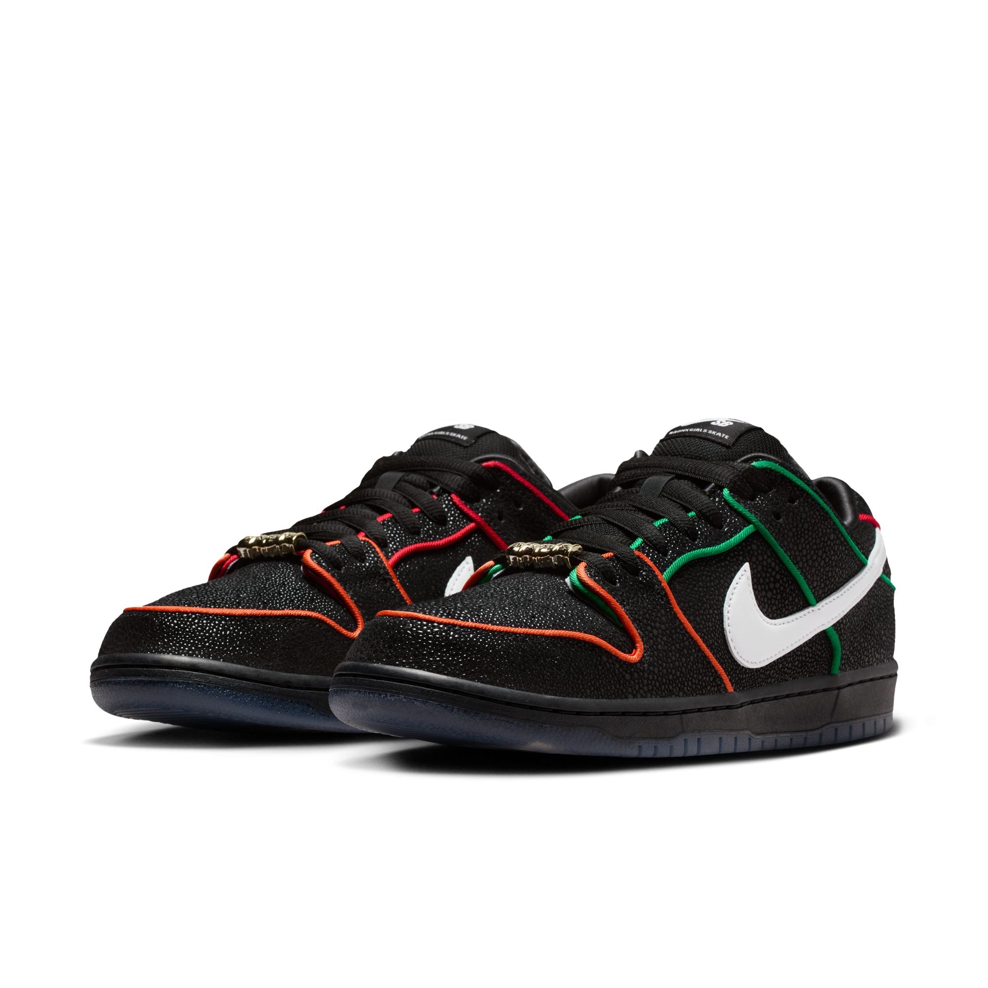 NIKE SB DUNK LOW PRO - BLACK/WHITE-CHALLENGE RED-TOTAL ORANGE