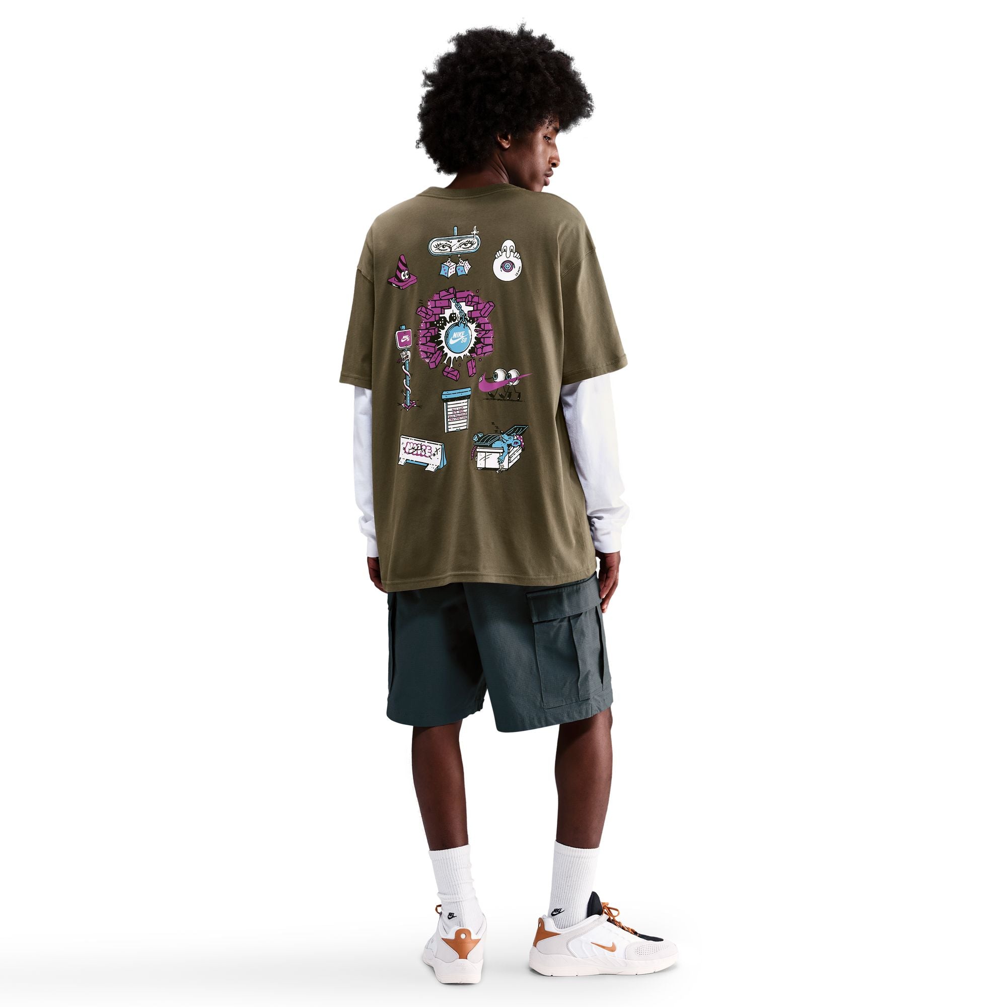 Nike SB Max90 Skate T-shirt - Medium Olive