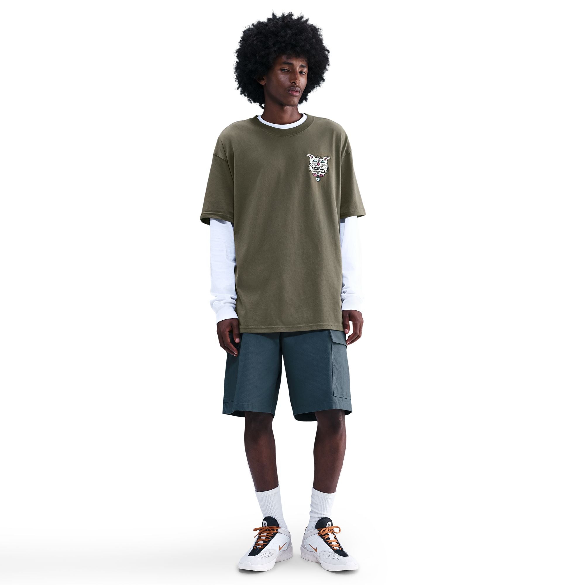 Nike SB Max90 Skate T-shirt - Medium Olive