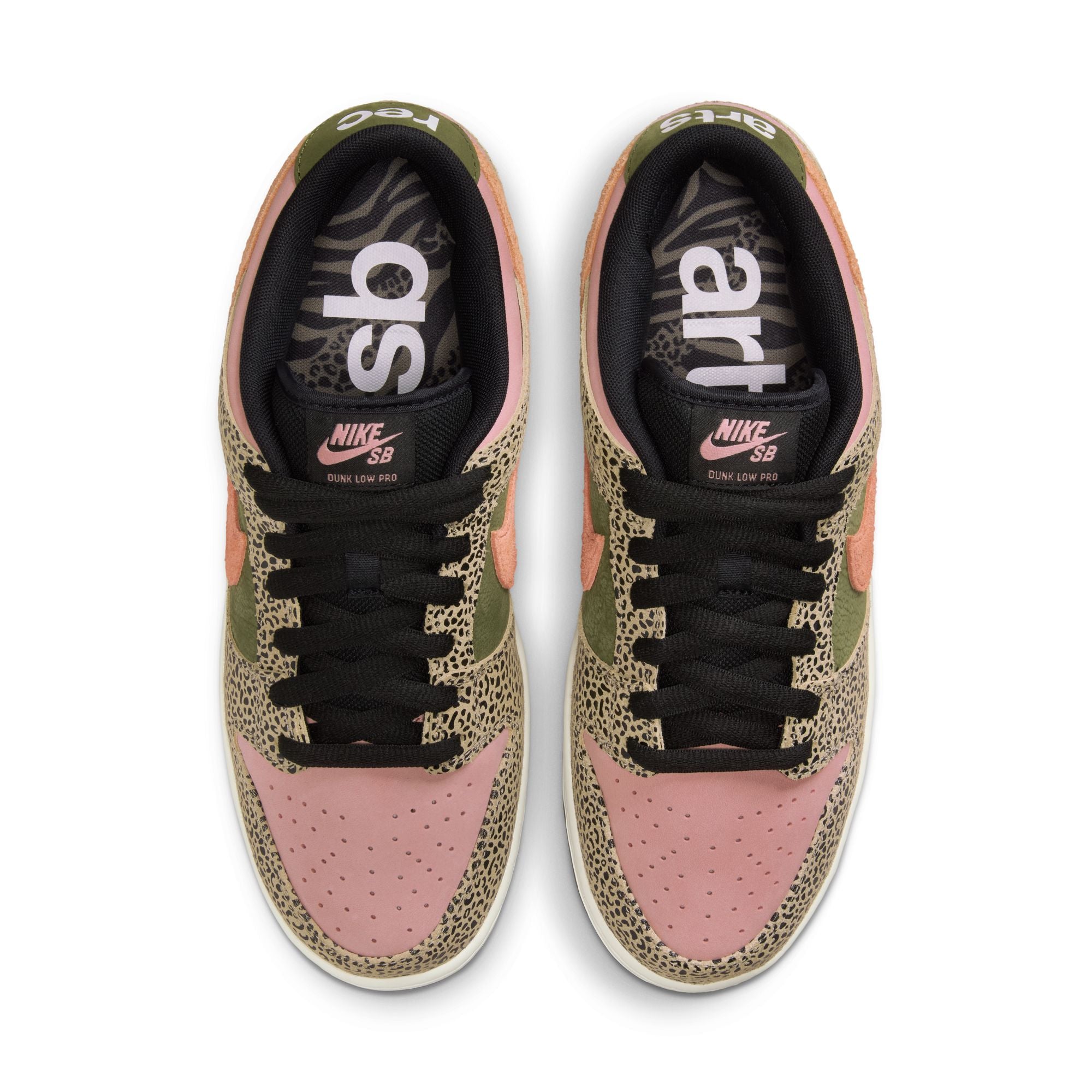 NIKE SB DUNK LOW PRO QS - KHAKI/AMBER BROWN-ROUGH GREEN-RUST PINK