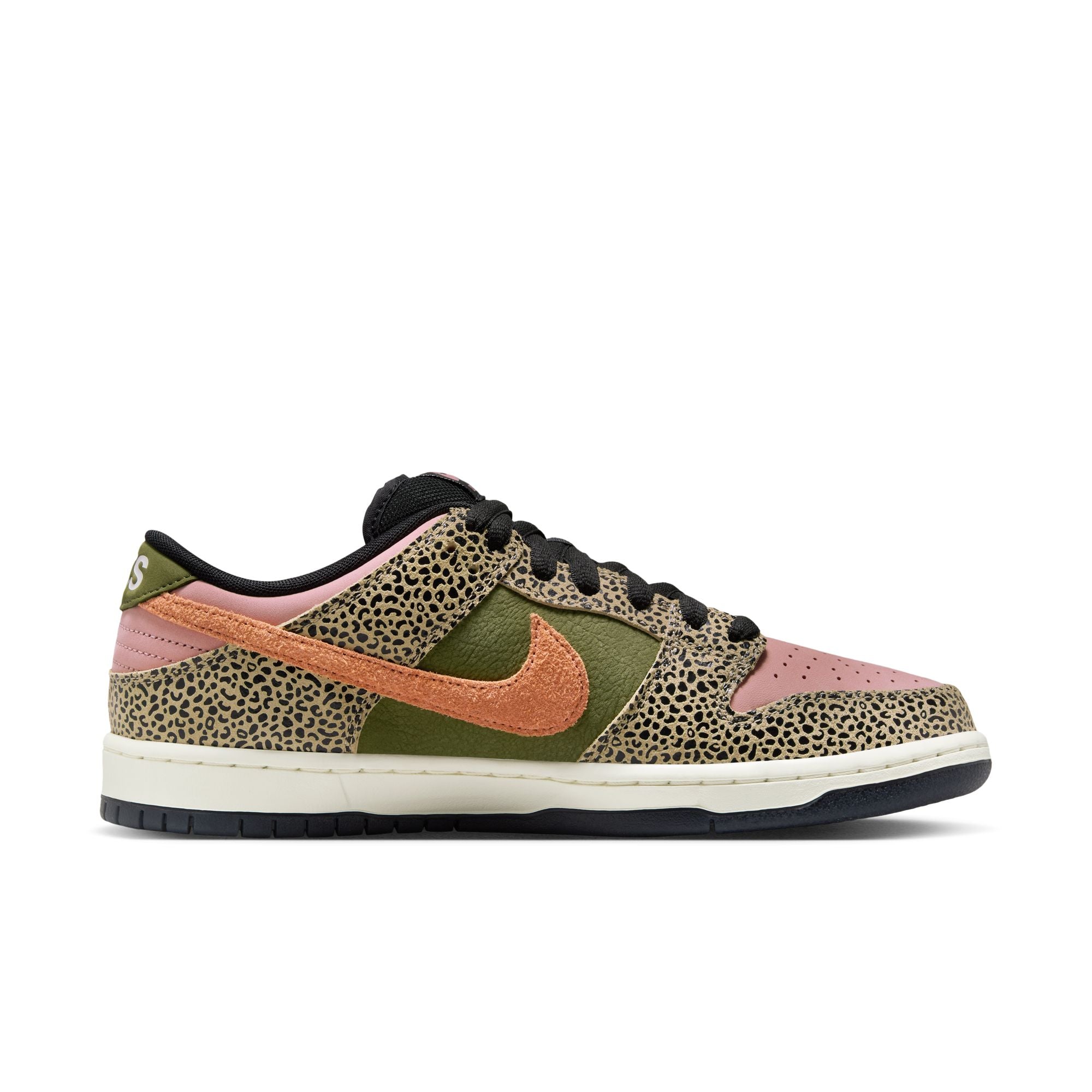 NIKE SB DUNK LOW PRO QS - KHAKI/AMBER BROWN-ROUGH GREEN-RUST PINK