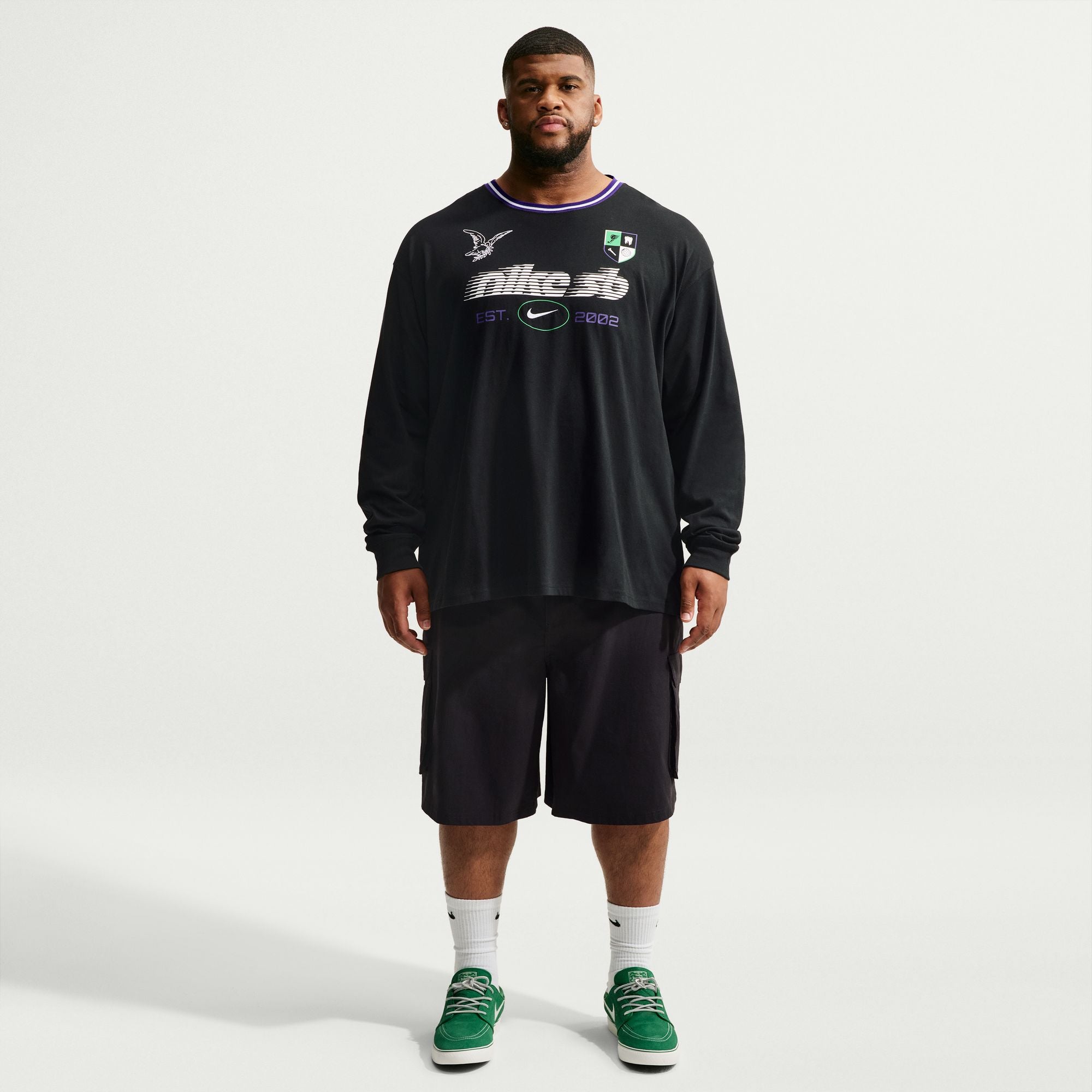 Nike SB Long-Sleeve Skate T-Shirt - Black