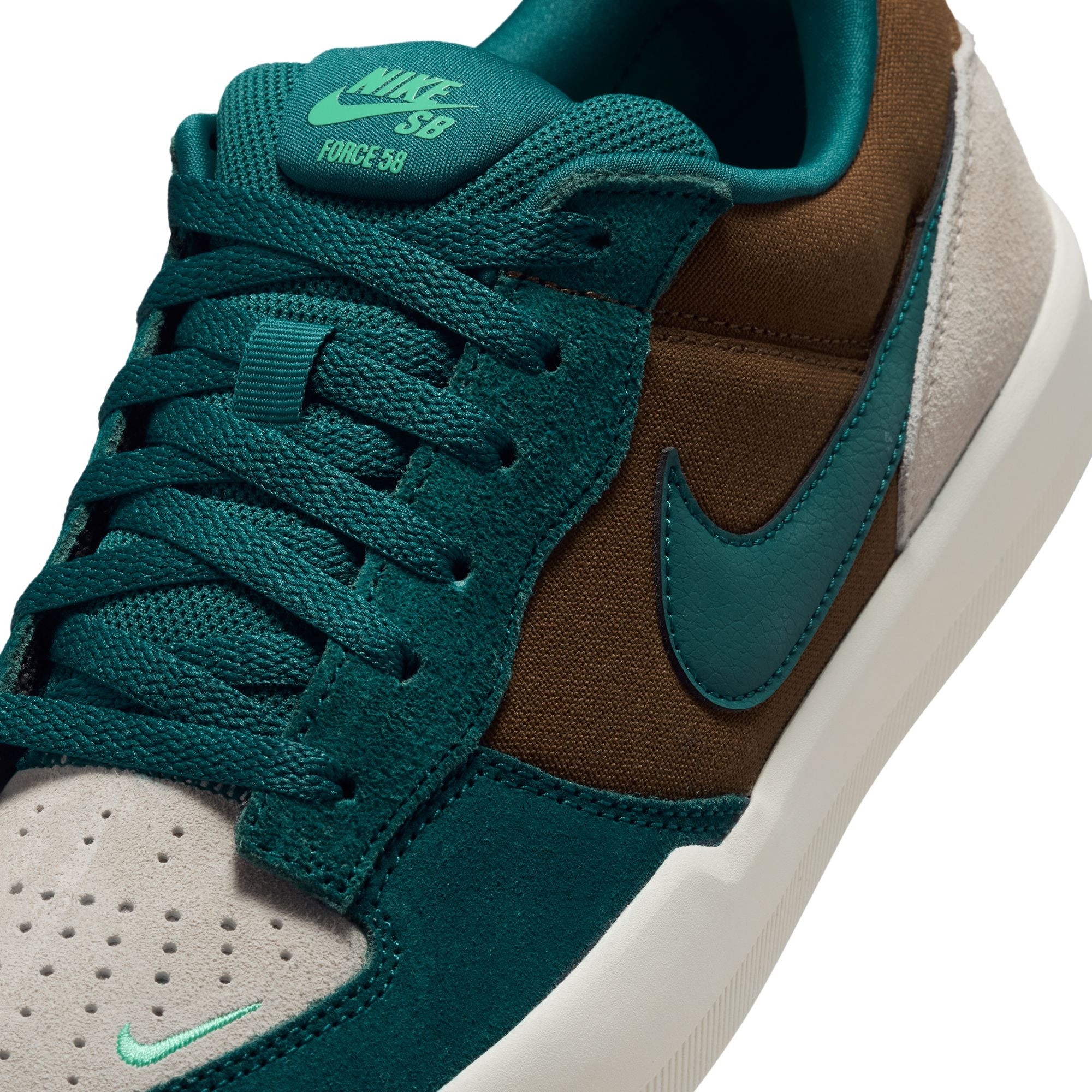 NIKE SB FORCE 58 - MOSSWOOD BROWN/GEODE TEAL-LT OREWOOD BRN