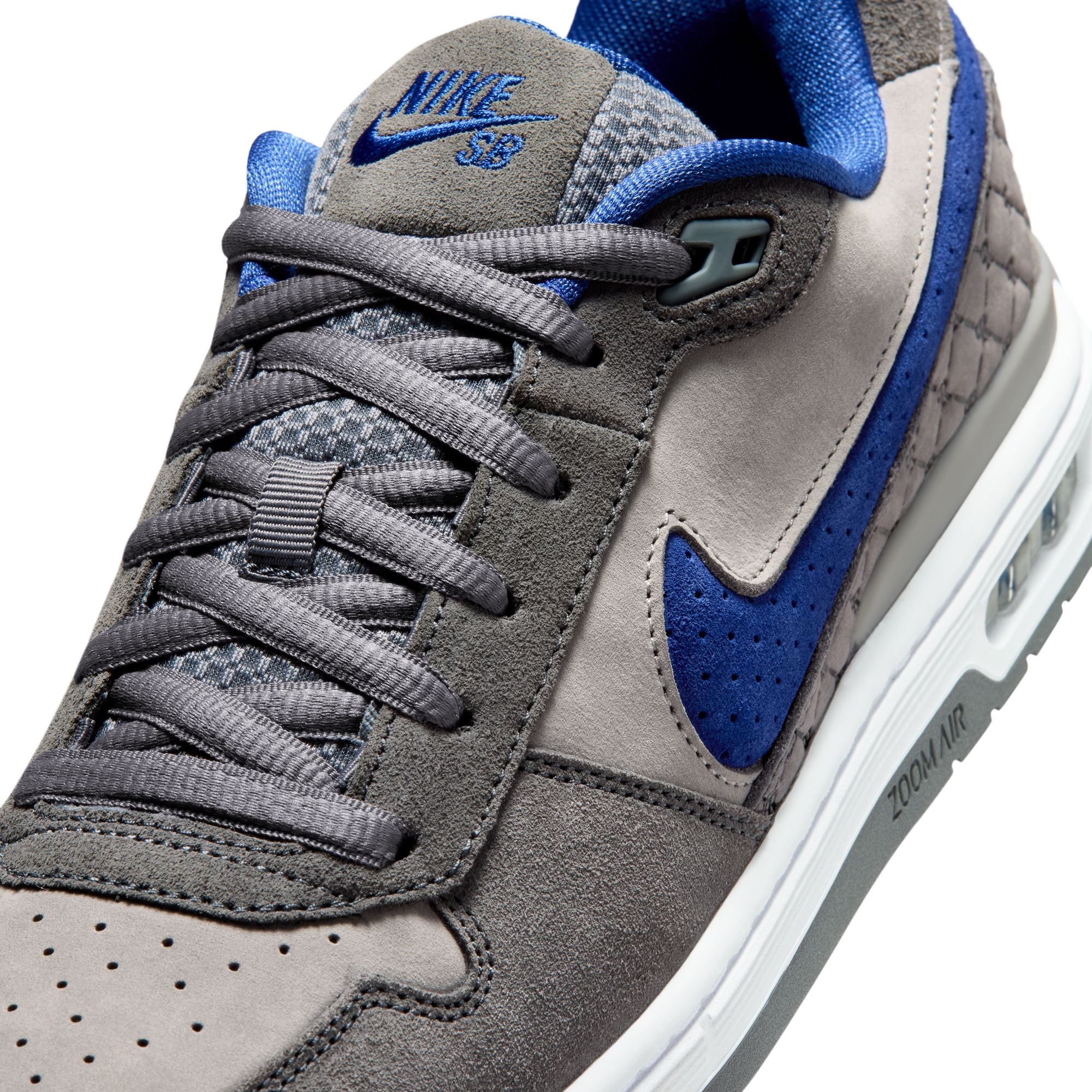 PAUL RODRIGUEZ ZOOM AIR LOW DG - FLINT GREY/DEEP ROYAL BLUE-FLINT GREY