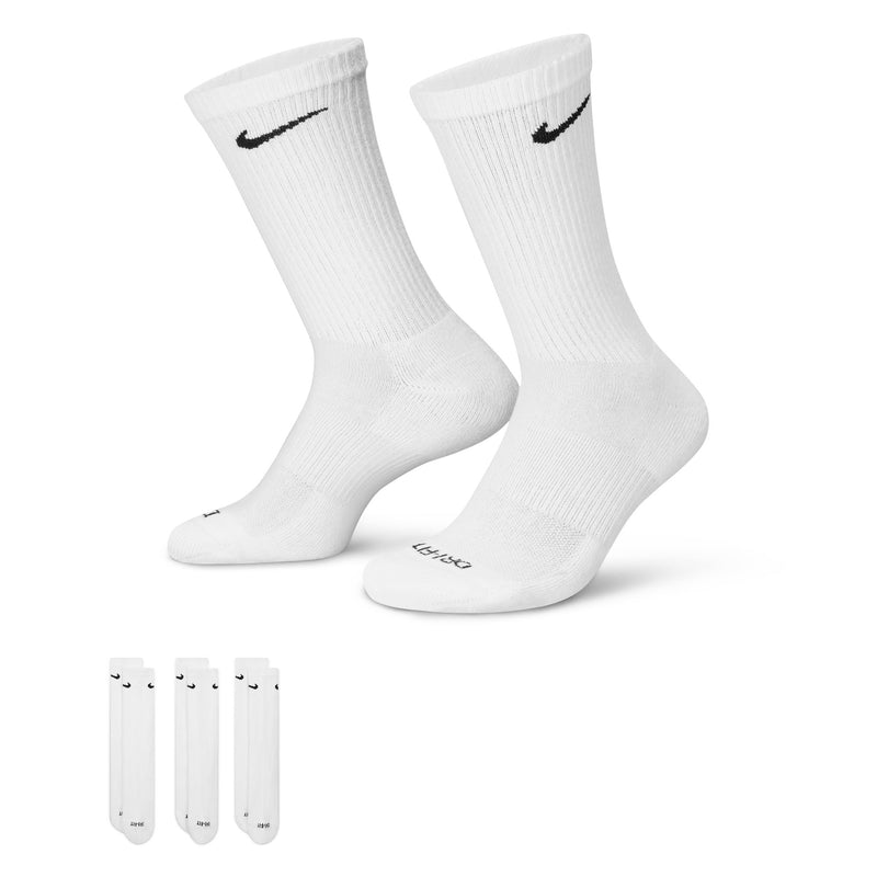 Nike Everyday Plus Cushioned Training Crew Socks (3 Pairs) - White