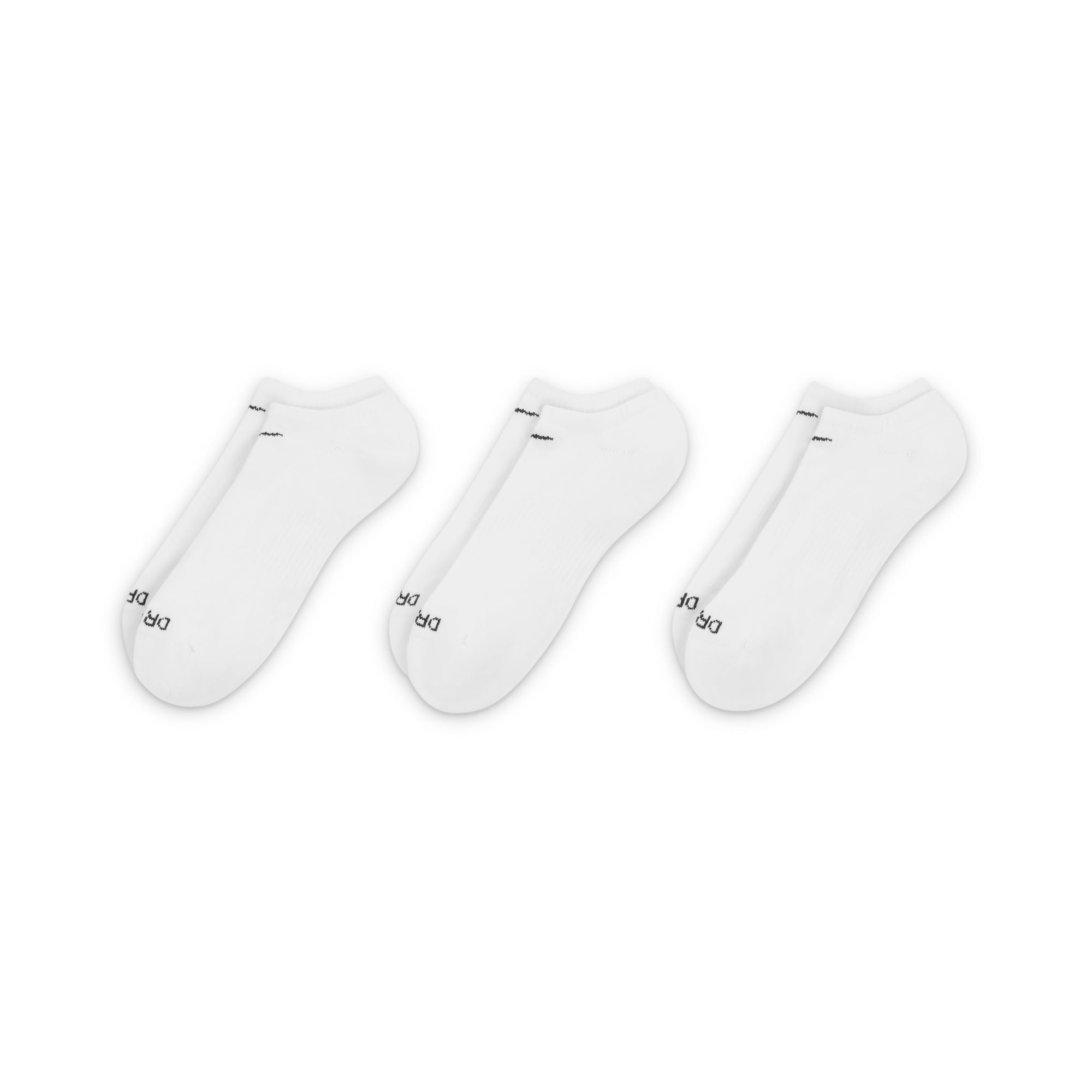 Nike Everyday Plus Cushioned No Show Socks (3 Pairs) - White