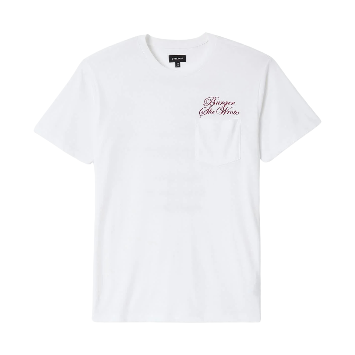 Brixton BURGER SHE WROTE S/S STND - NATURAL - 100% COTTON -