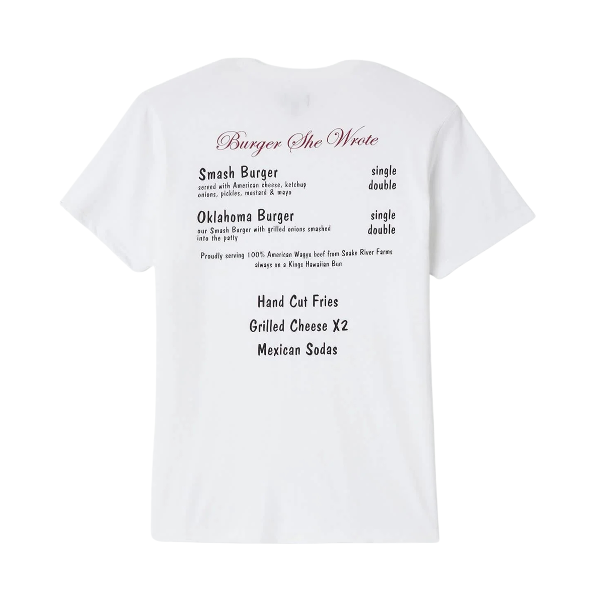 Brixton BURGER SHE WROTE S/S STND - NATURAL - 100% COTTON -