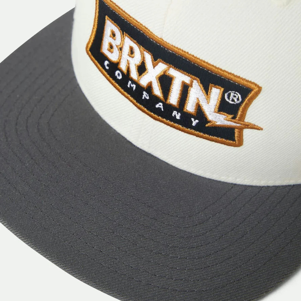 Brixton Lightning MP Snapback - Off White/Charcoal