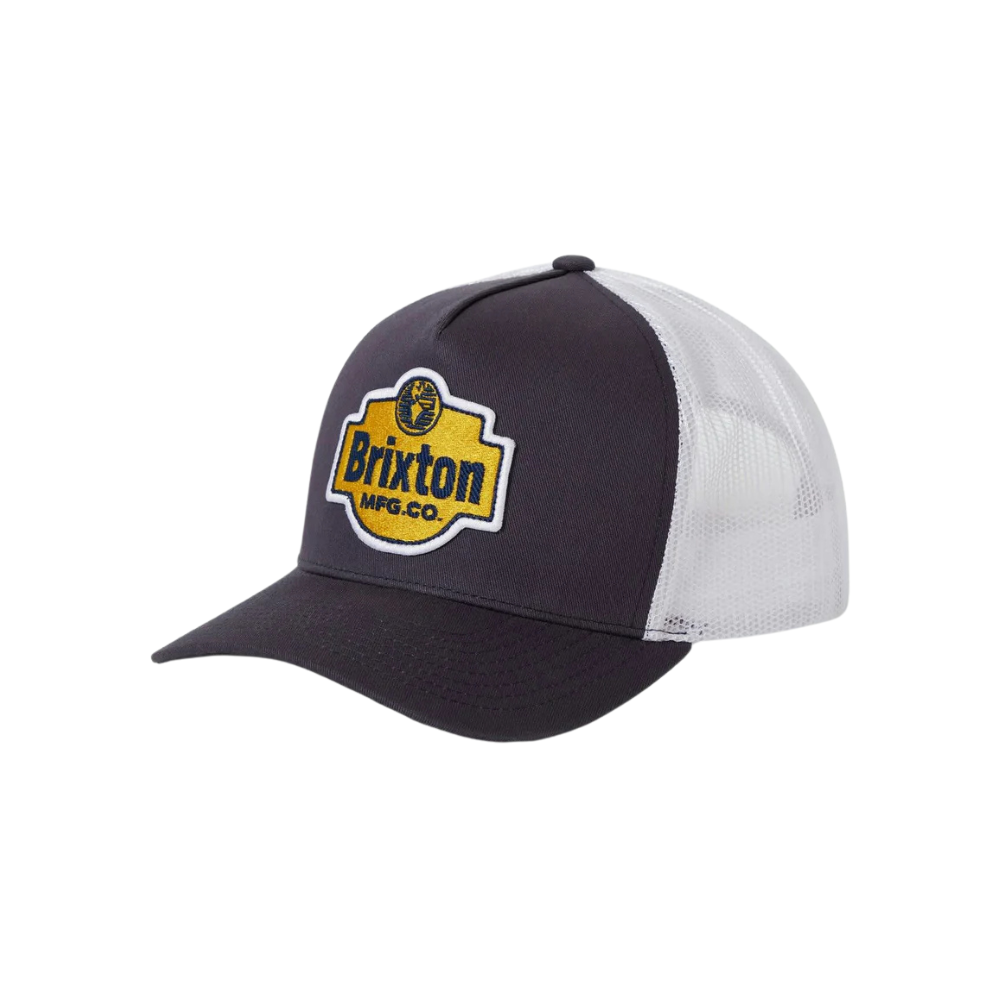 Brixton Genuine Quality Net Plus Trucker Hat - Mood Indigo/White