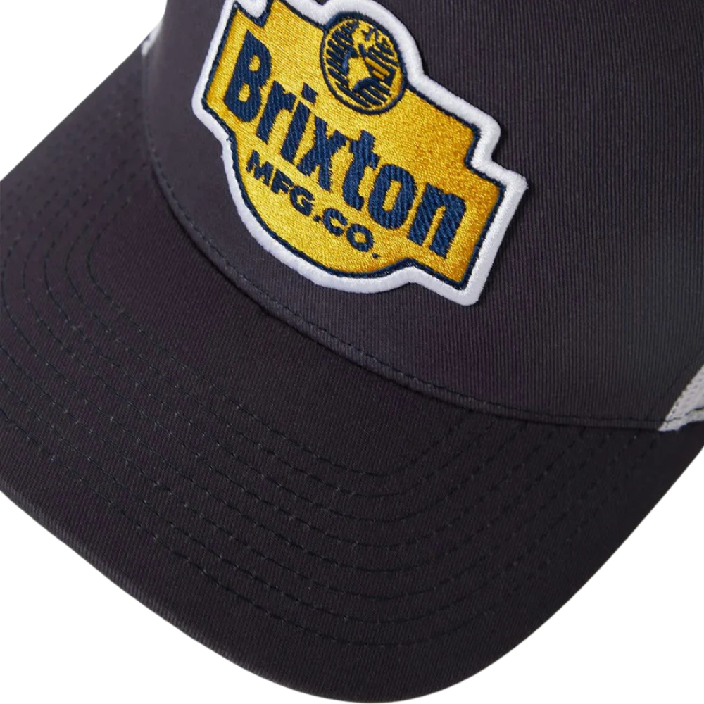 Brixton Genuine Quality Net Plus Trucker Hat - Mood Indigo/White