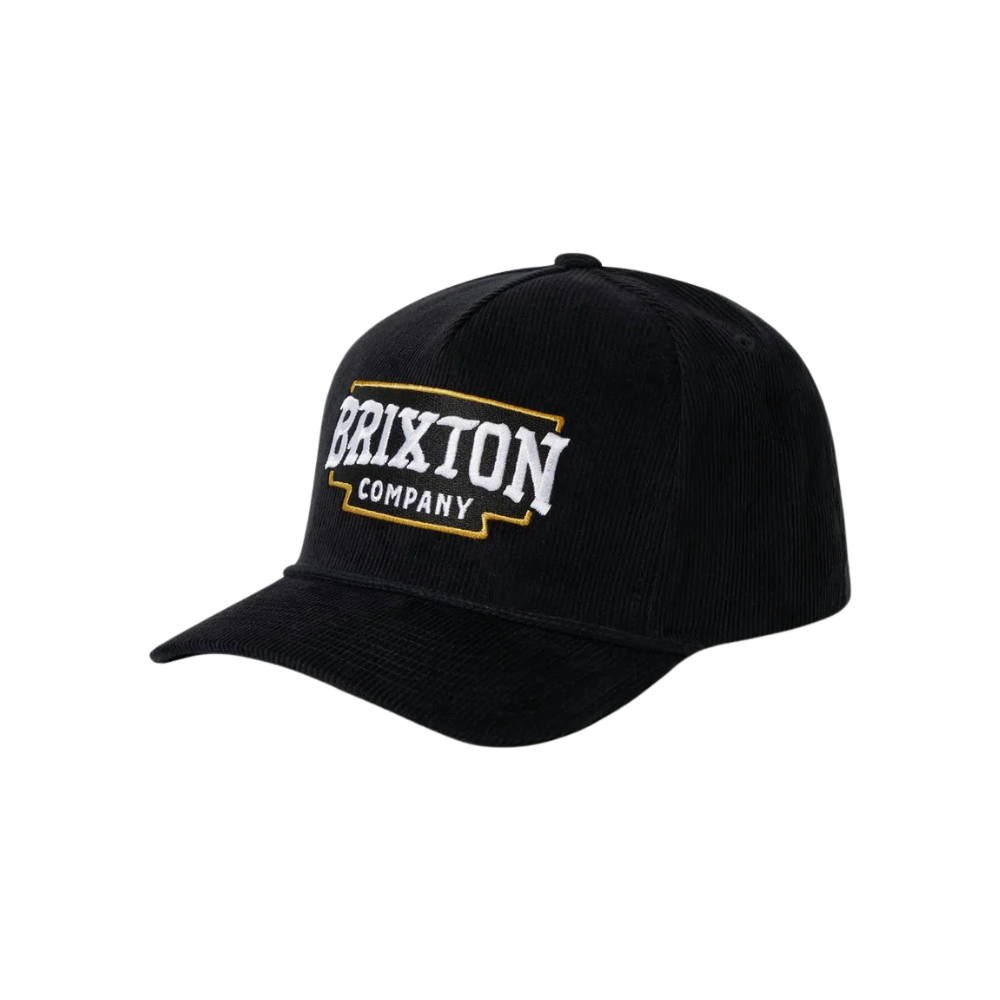 Brixton Pierson Net Plus Snapback - Black Corduroy