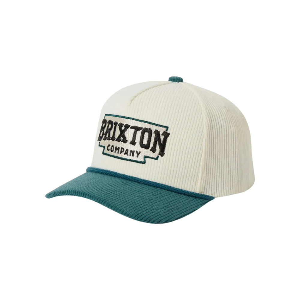Brixton Pierson Net Plus Snapback - Night Sage/Off White Corduroy
