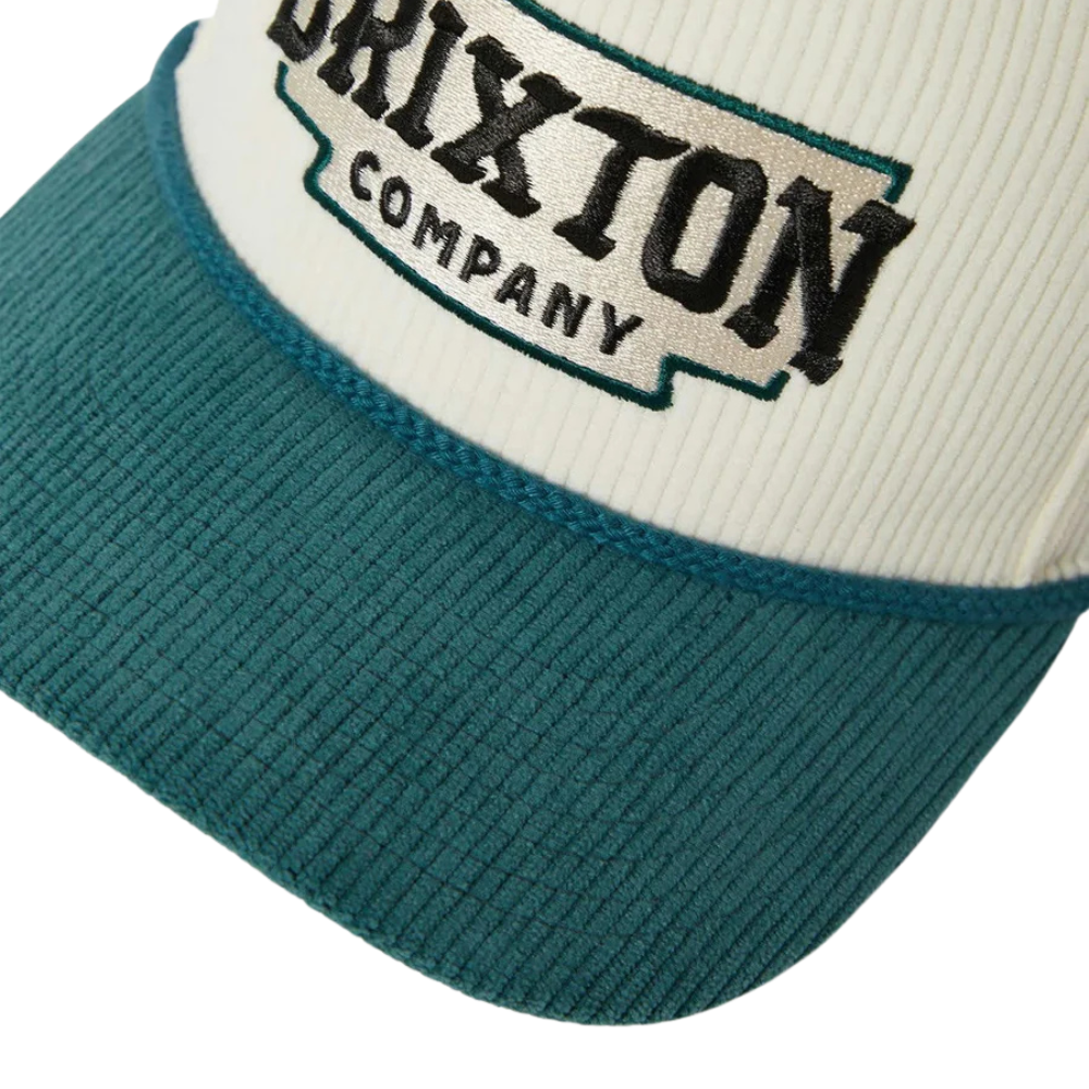 Brixton Pierson Net Plus Snapback - Night Sage/Off White Corduroy