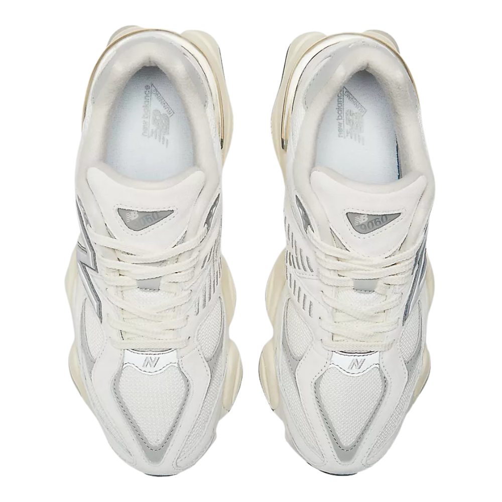 New Balance 9060 Shoe - Sea Salt with Concrete and Silver Metallic