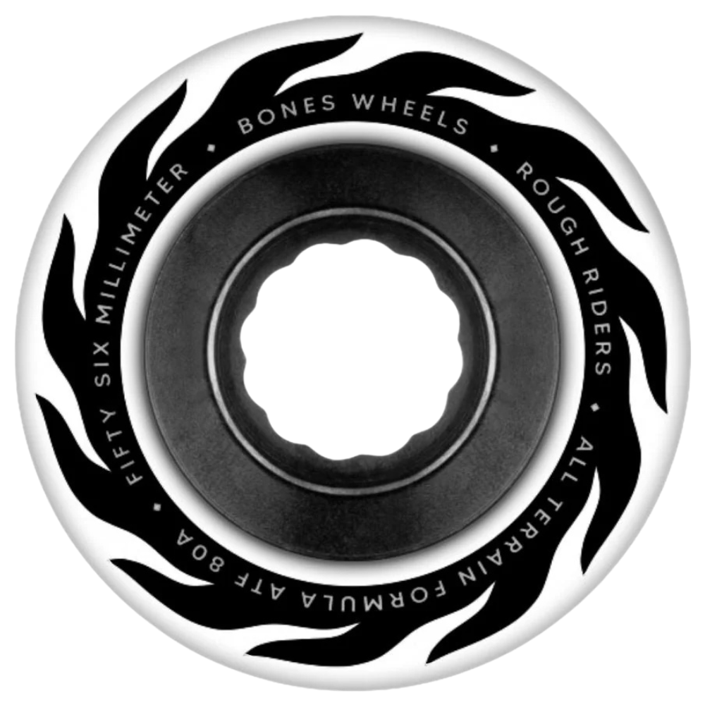 Bones ATF Rough Rider Flame Wheel - White