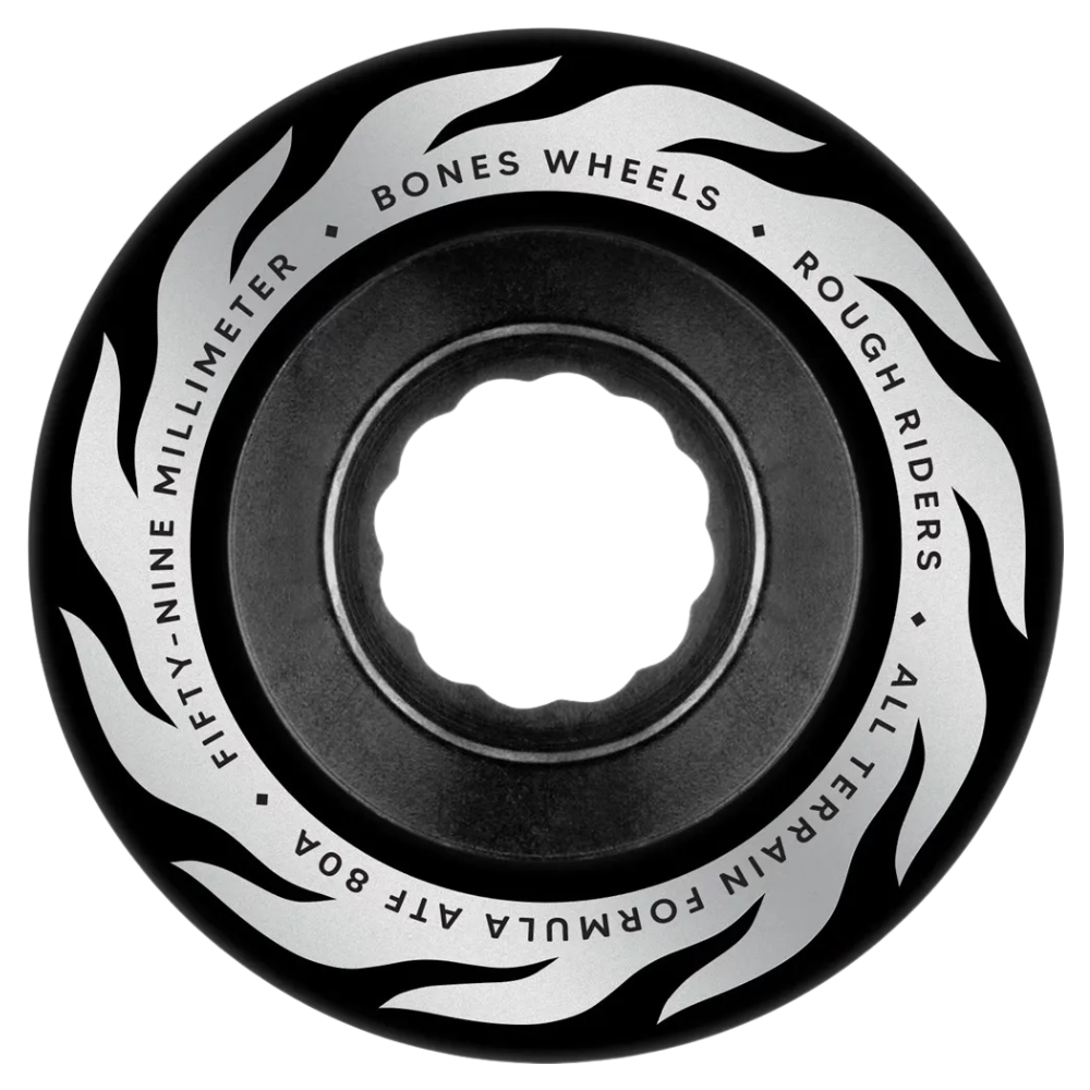 Bones ATF Rough Rider Flame Wheel - Black