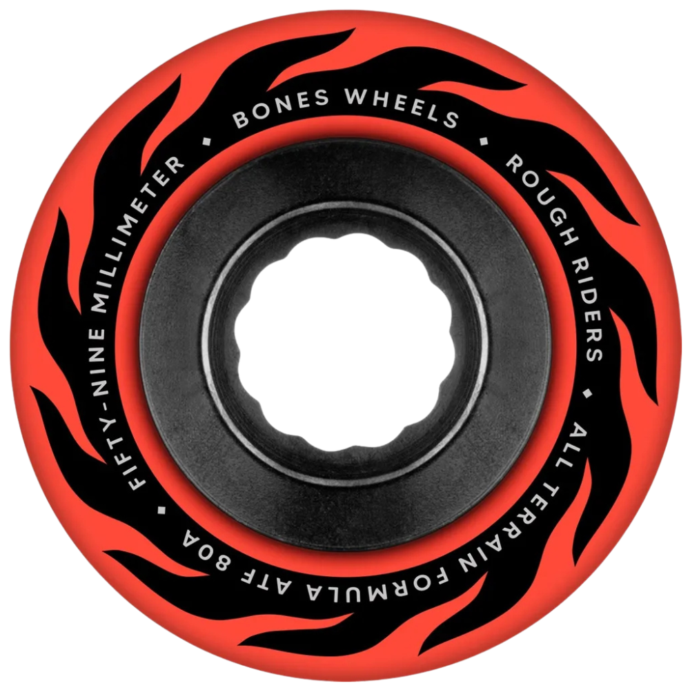 Bones ATF Rough Rider Flame Wheel - Red
