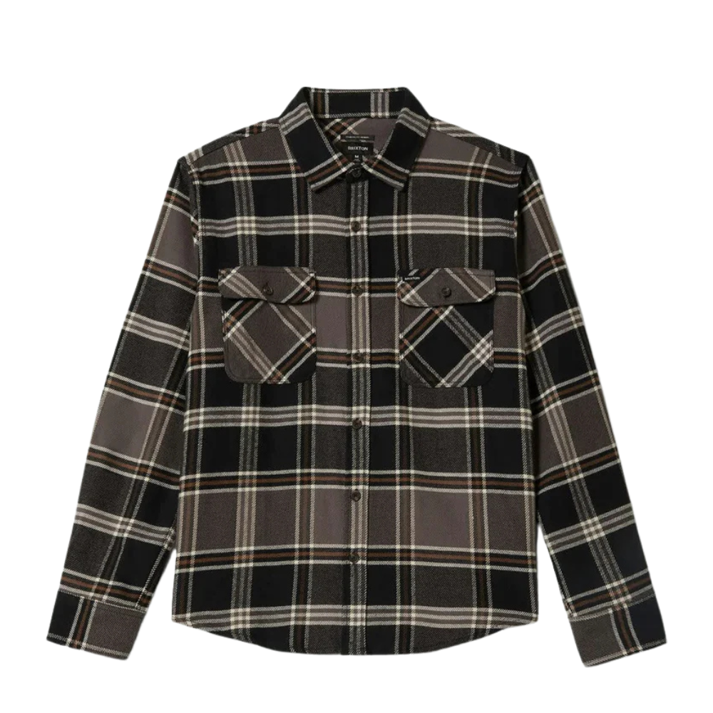 Bowery Flannel - Black/Charcoal/Pinecone