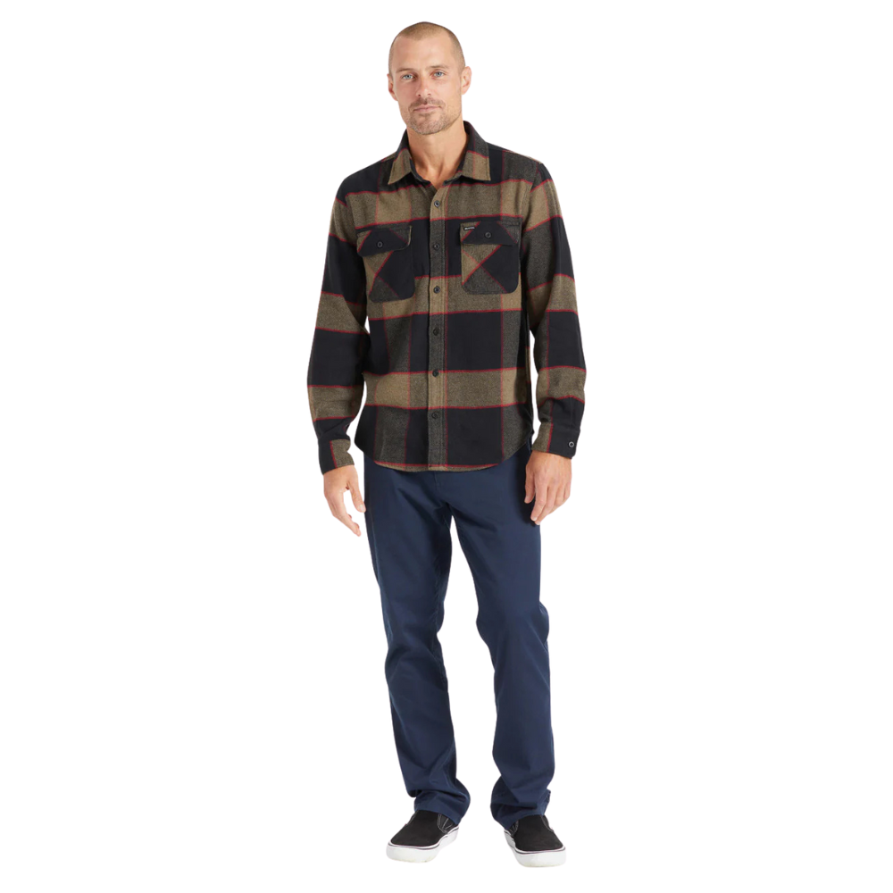 Bowery Flannel - Heather Grey/Charcoal