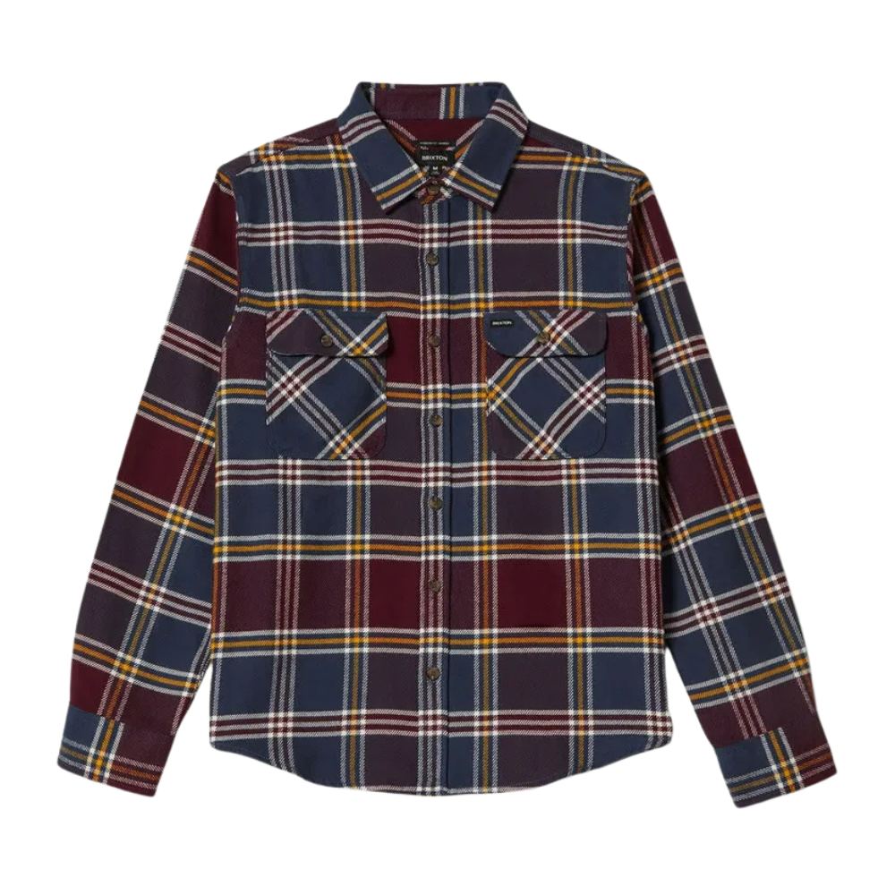 Bowery Flannel - Mood Indigo/Port/Saffron