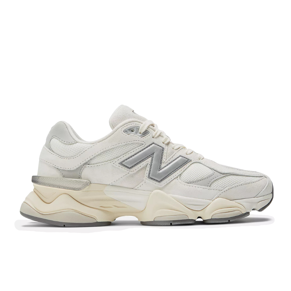 New Balance 9060 Shoe - Sea Salt with Concrete and Silver Metallic