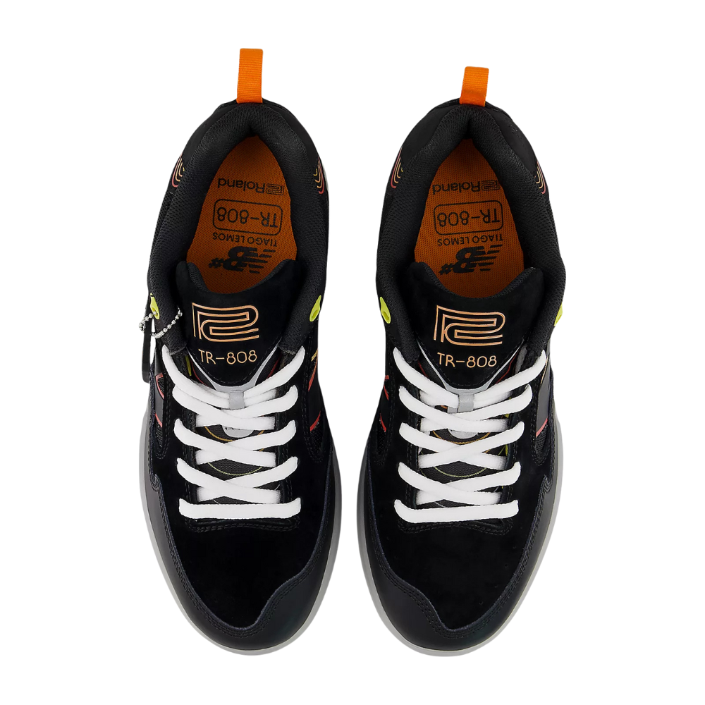 New Balance Numeric Tiago Lemos 808 Lite - Black With Orange
