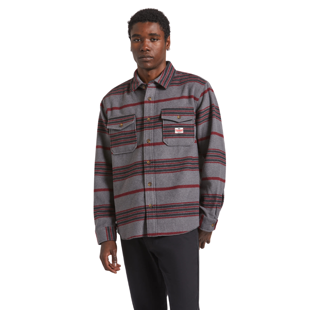 Brixton Altered Threads Overshirt- Multi Blanket Stripe