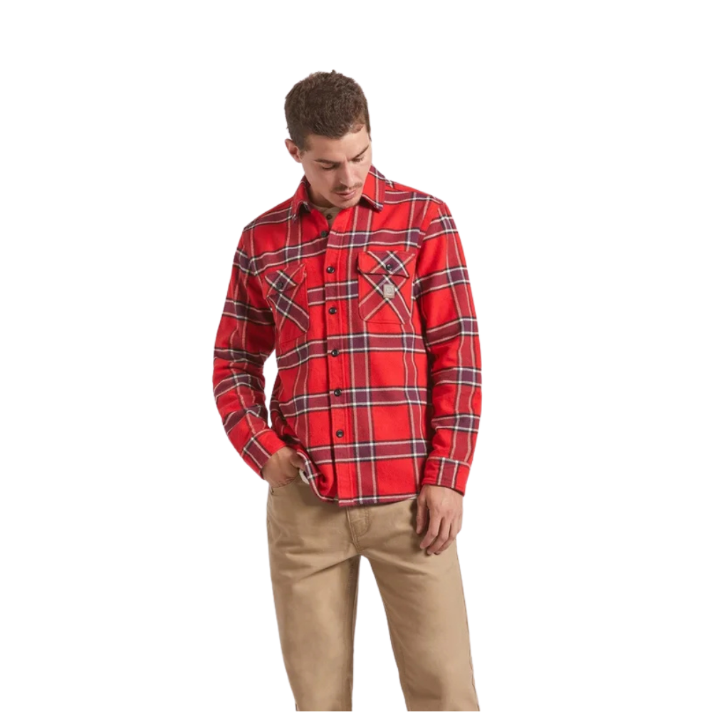 Brixton Bowery Heavyweight Flannel - Adrenaline Rush