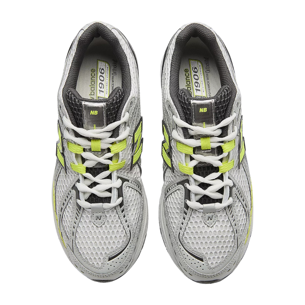 New Balance Lifestyle 1906R - Light Silver Metallic with Alkaline Green
