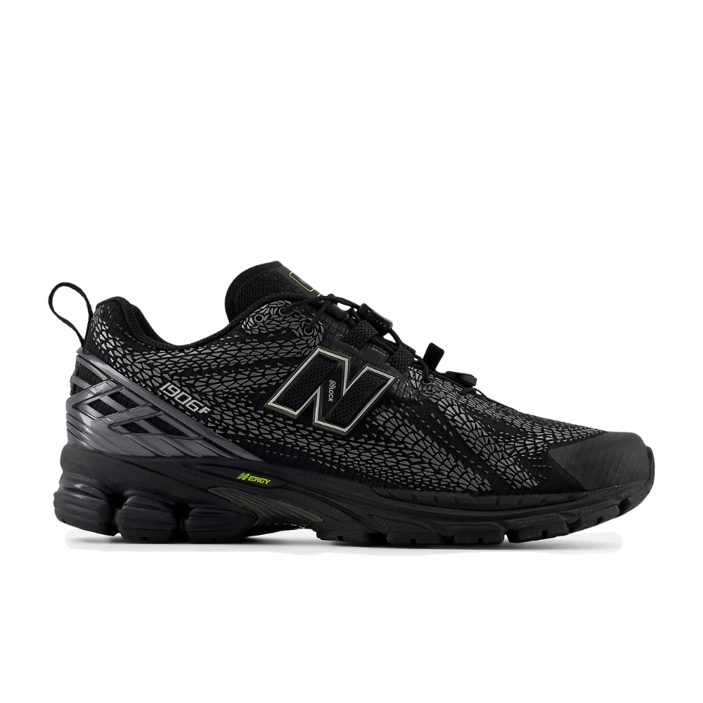 New Balance U1906F - Black with NB 103 White and Alkaline Green
