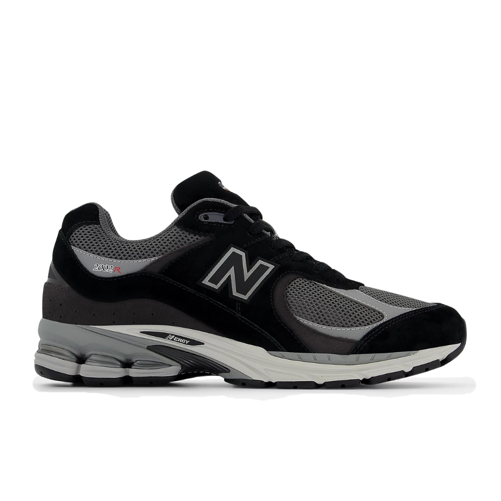 New Balance 2002R - Black with Castlerock and Slate Grey
