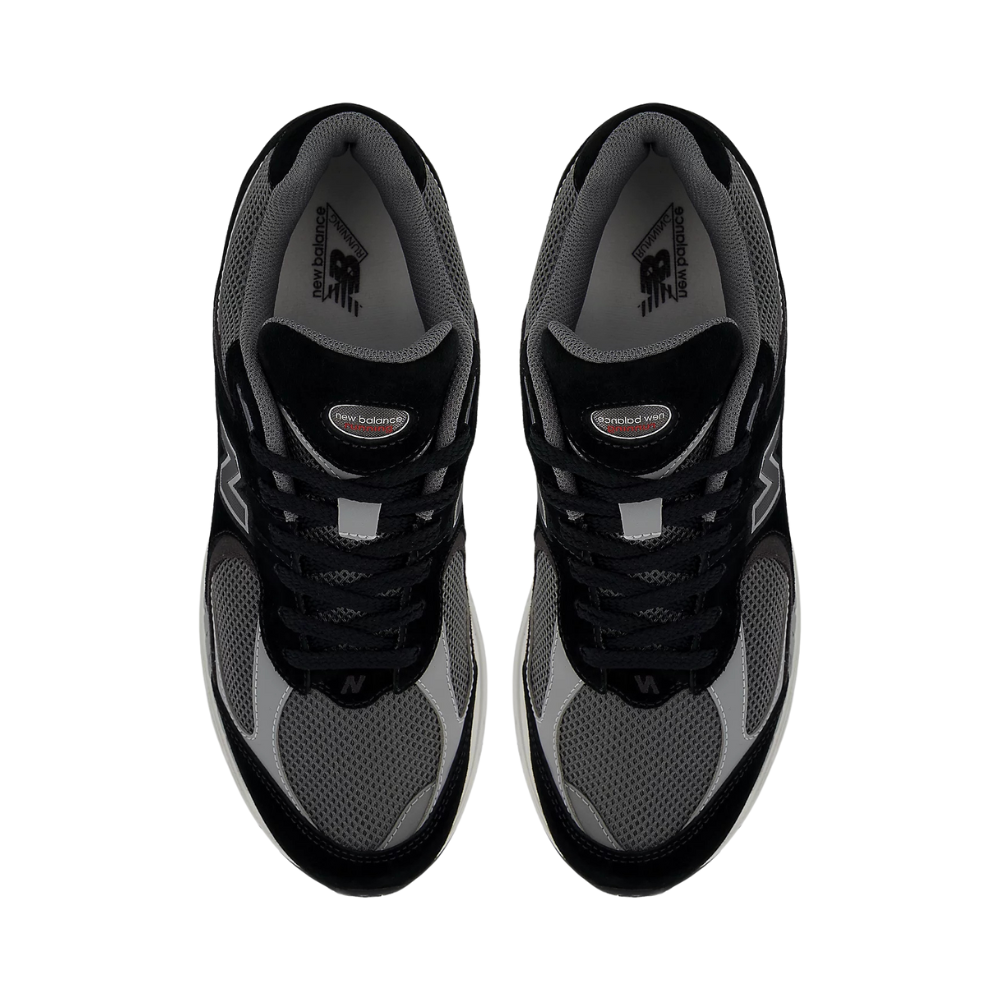 New Balance 2002R - Black with Castlerock and Slate Grey