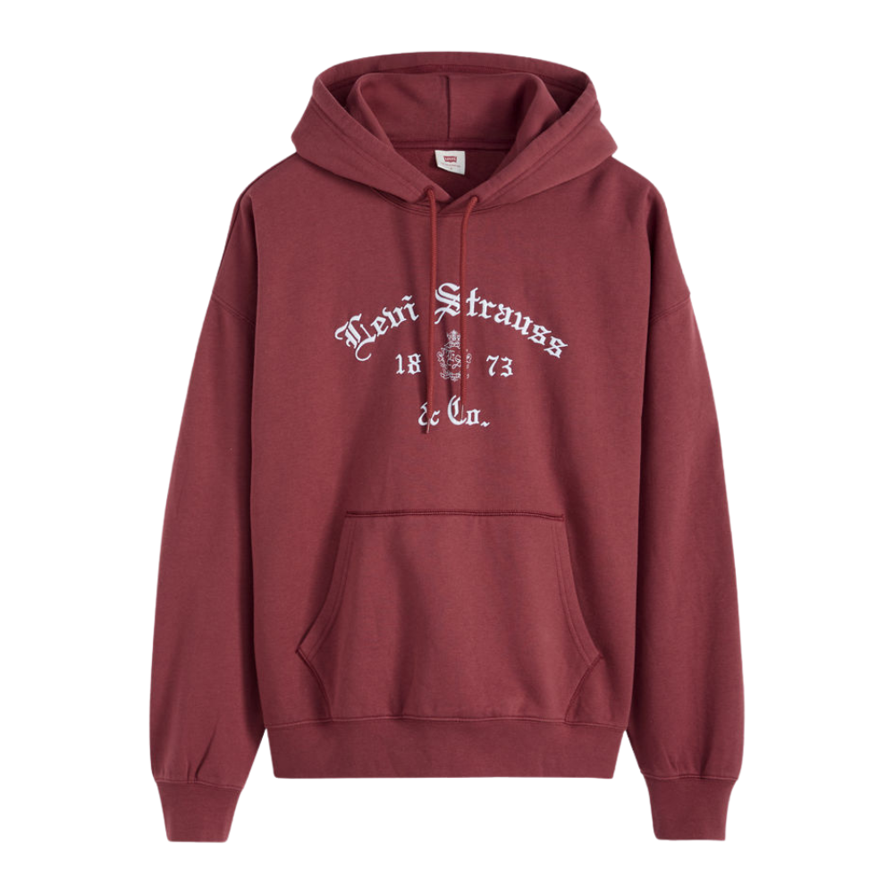 Levi's Graphic Embroidered Boxy Hoodie - Oxblood