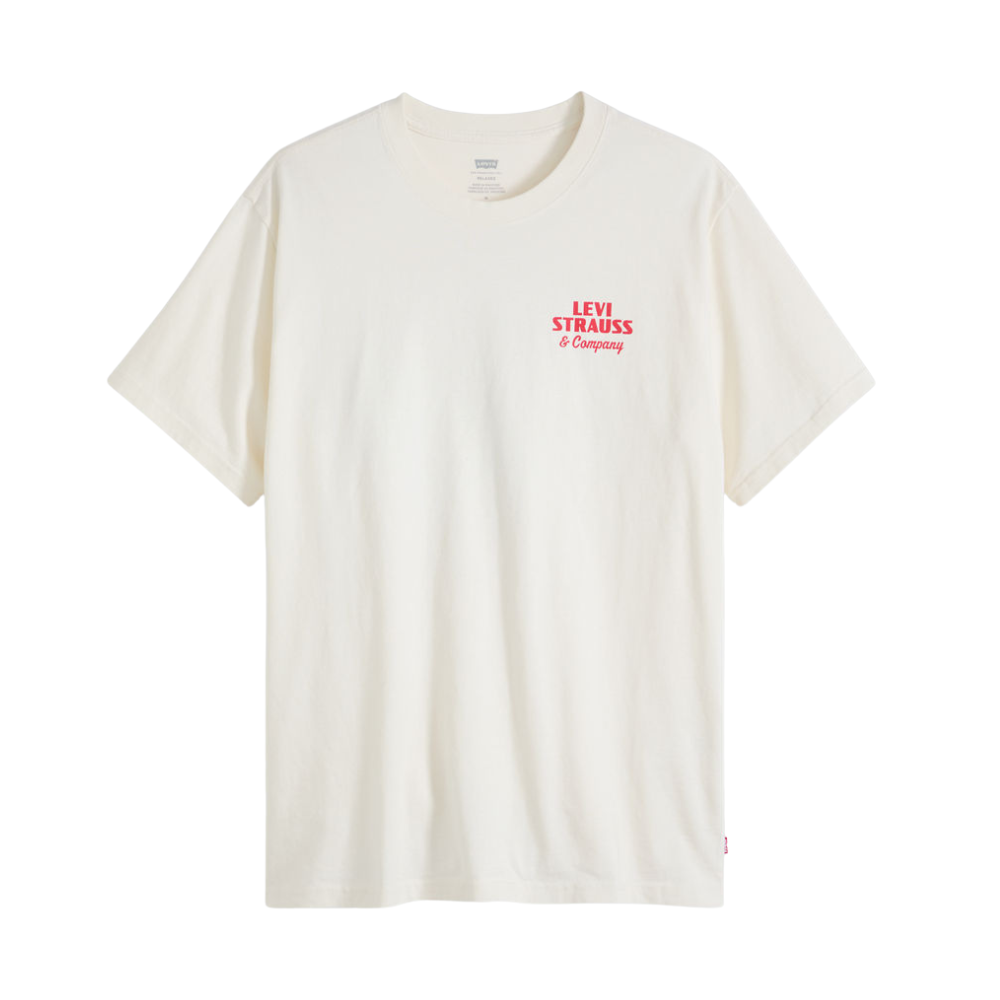 Levi's Relaxed Fit Archival "Overalls" Tee - White