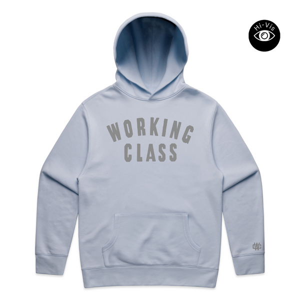 Working Class Champ Relax Hoodie - Powder Blue/Reflective