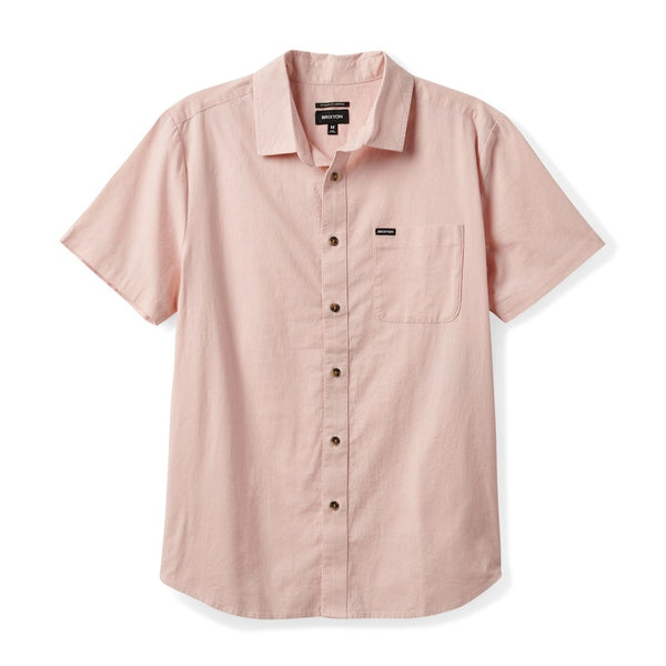 BRIXTON CHARTER FEATHERWEIGHT S/S WVN - PINK CORAL
