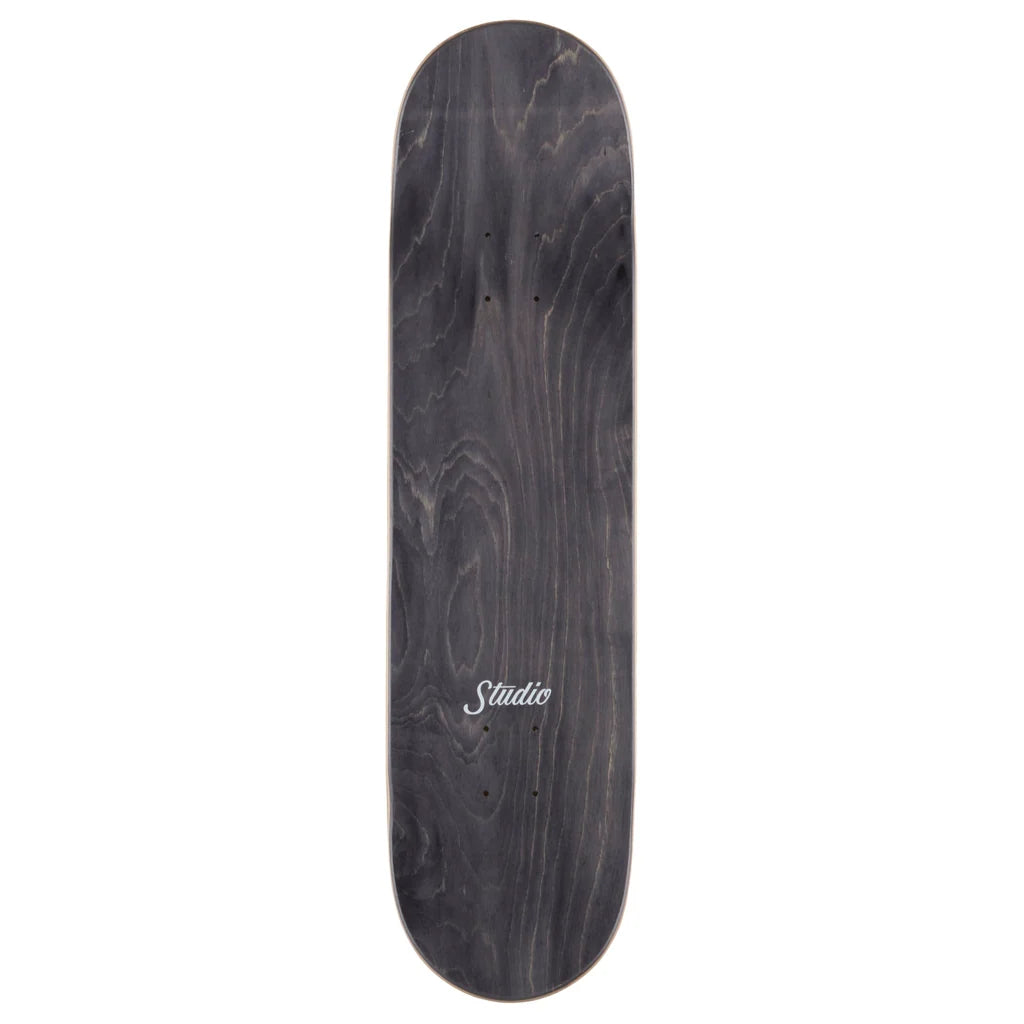 Studio Organic Plus Black/Orange Fade Skateboard Deck - 8.5"
