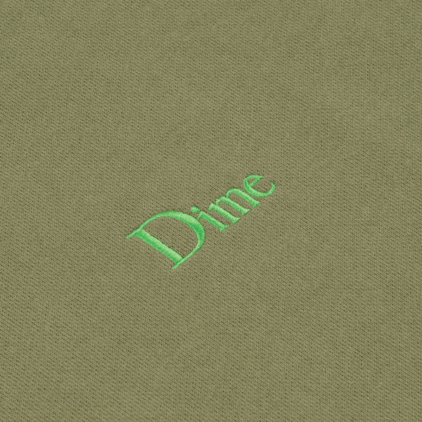 Dime Classic Small Logo Hoodie - Army Green