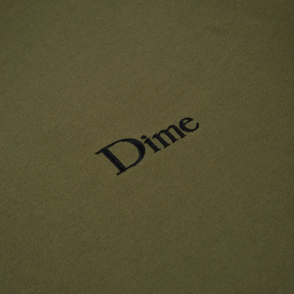 Dime Classic Small Logo T-Shirt - Dark Olive