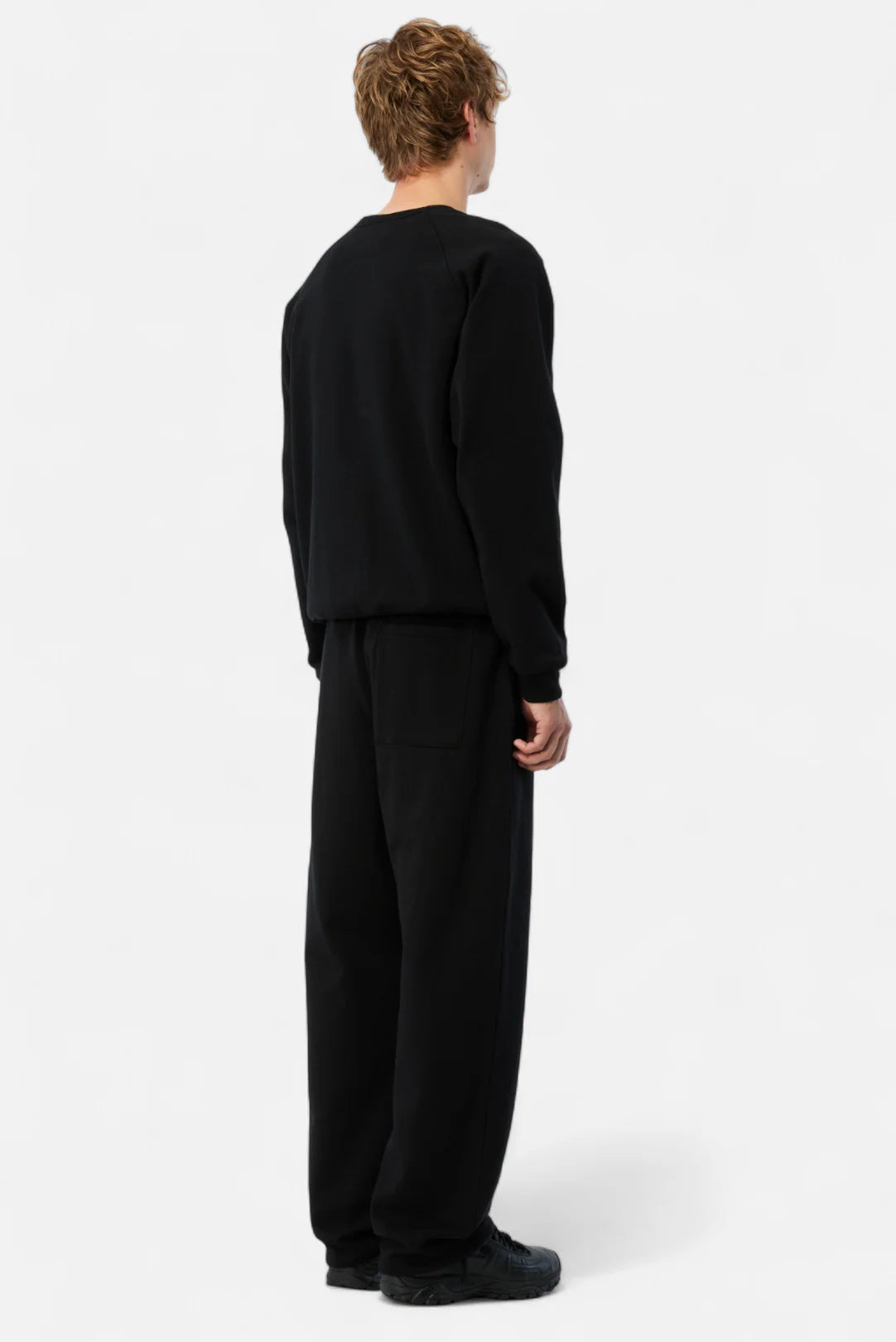 Dime Cursive Small Logo Crewneck - Black